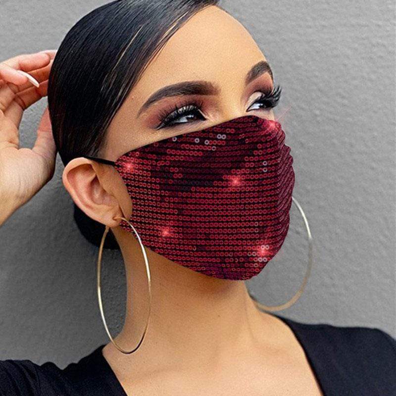 Fashion Sequin Design Face Protection