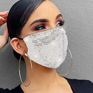 Fashion Sequin Design Face Protection