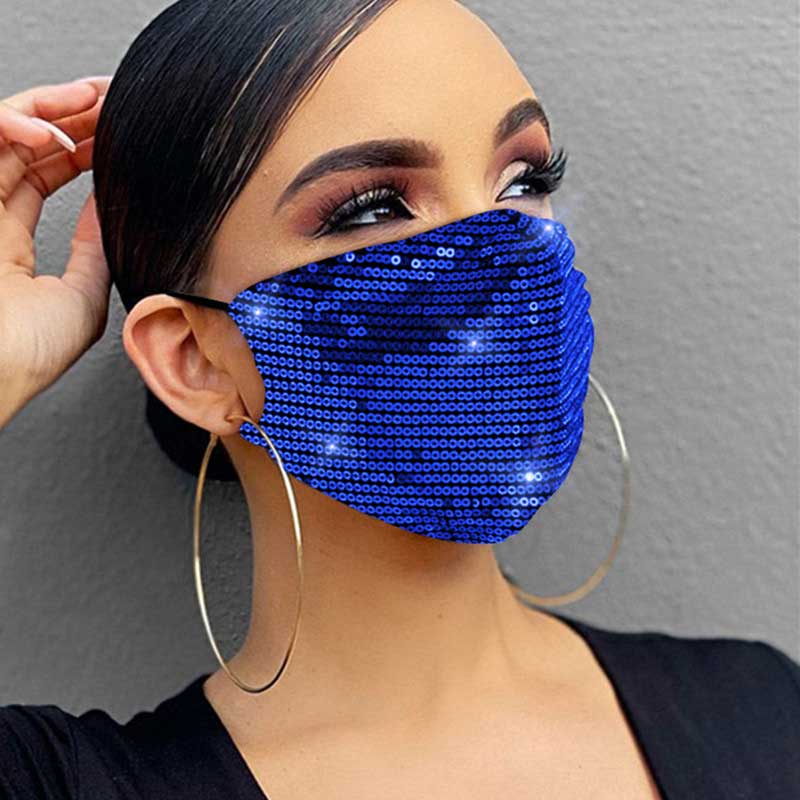 Fashion Sequin Design Face Protection