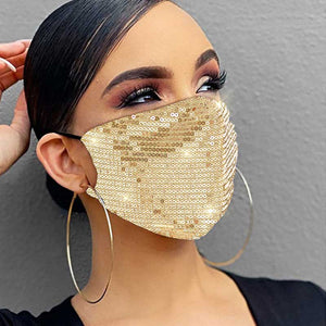 Fashion Sequin Design Face Protection