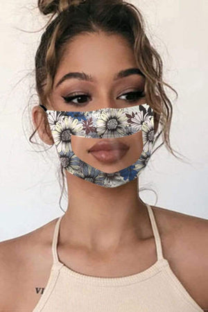 Fashion Transparent Printed Face Protection