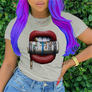 Fashion Short Sleeve Print T-shirt