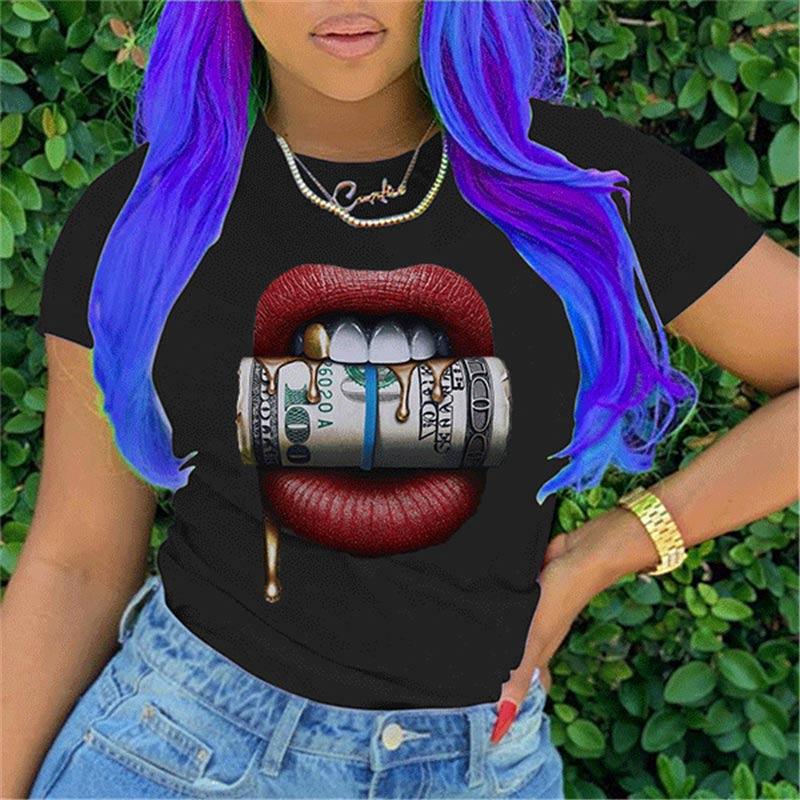 Fashion Short Sleeve Print T-shirt