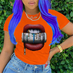 Fashion Short Sleeve Print T-shirt