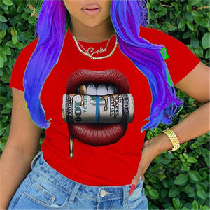 Fashion Short Sleeve Print T-shirt