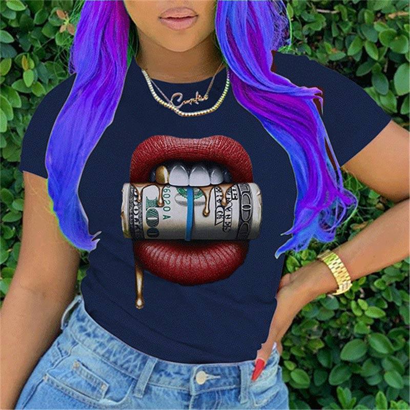 Fashion Short Sleeve Print T-shirt