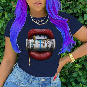 Fashion Short Sleeve Print T-shirt