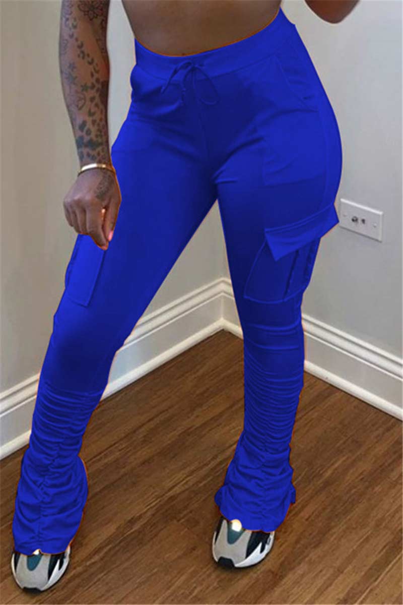 Casual Solid Color Sports Trousers