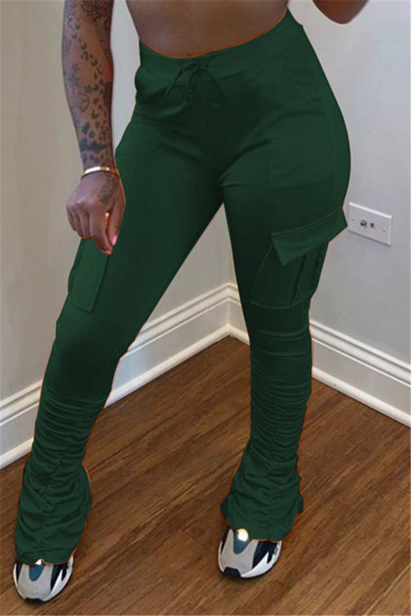 Casual Solid Color Sports Trousers