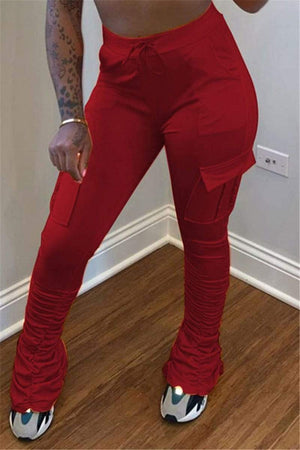 Casual Solid Color Sports Trousers