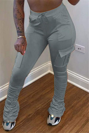 Casual Solid Color Sports Trousers