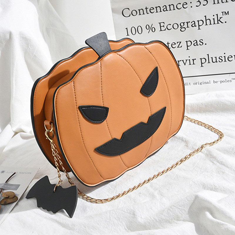 Fashion Patchwork Pumpkin Crossbody Bag