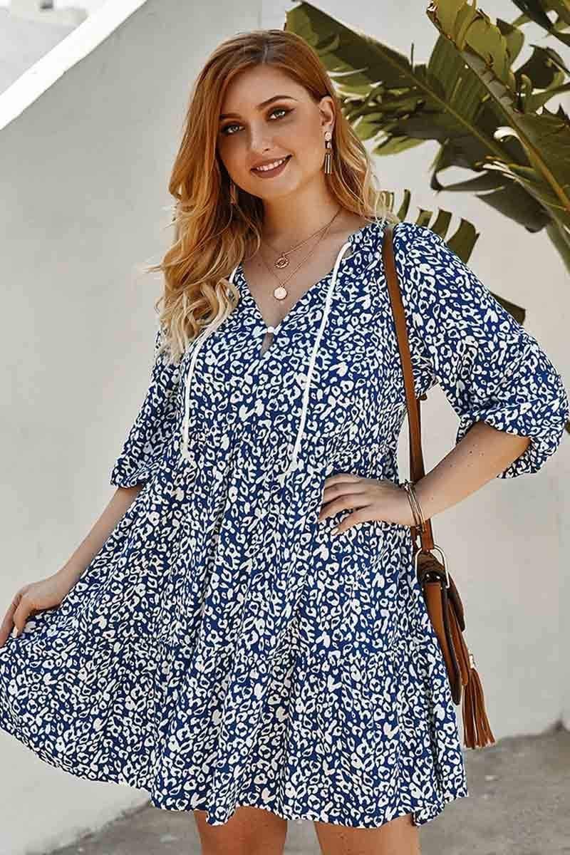 Casual Loose Print Dress