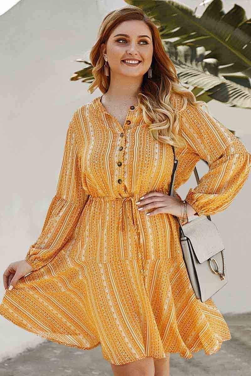 Fashion Plus Size Bohemian Dress