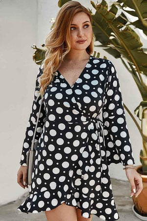 Sexy Plus Size Dot print dress