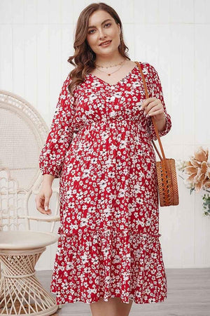 Stylish Temperament Floral Dress