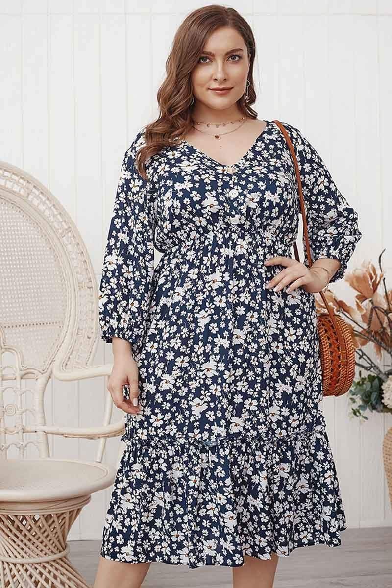 Stylish Temperament Floral Dress