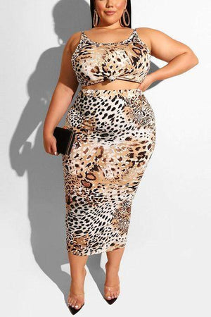Sexy Print Sling Tight-Fit Set