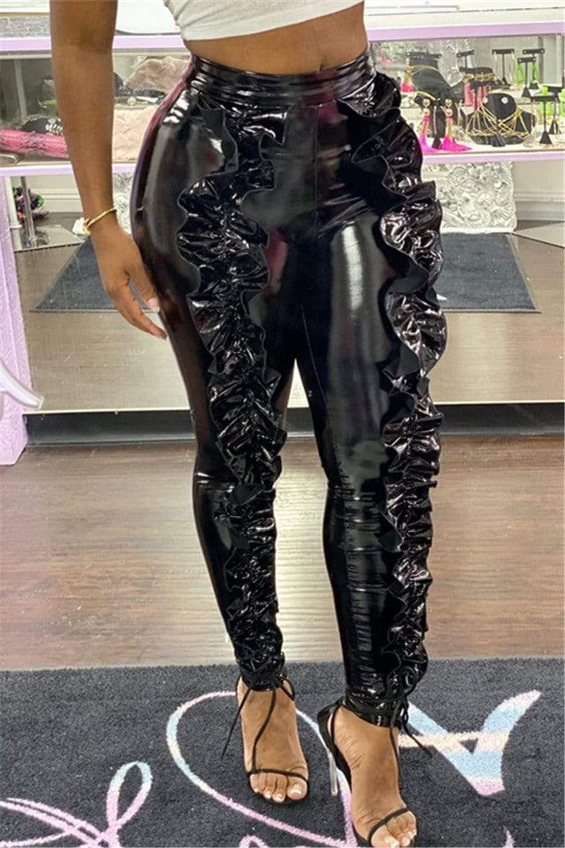 Fashion Sexy Wooden Ear Trousers
