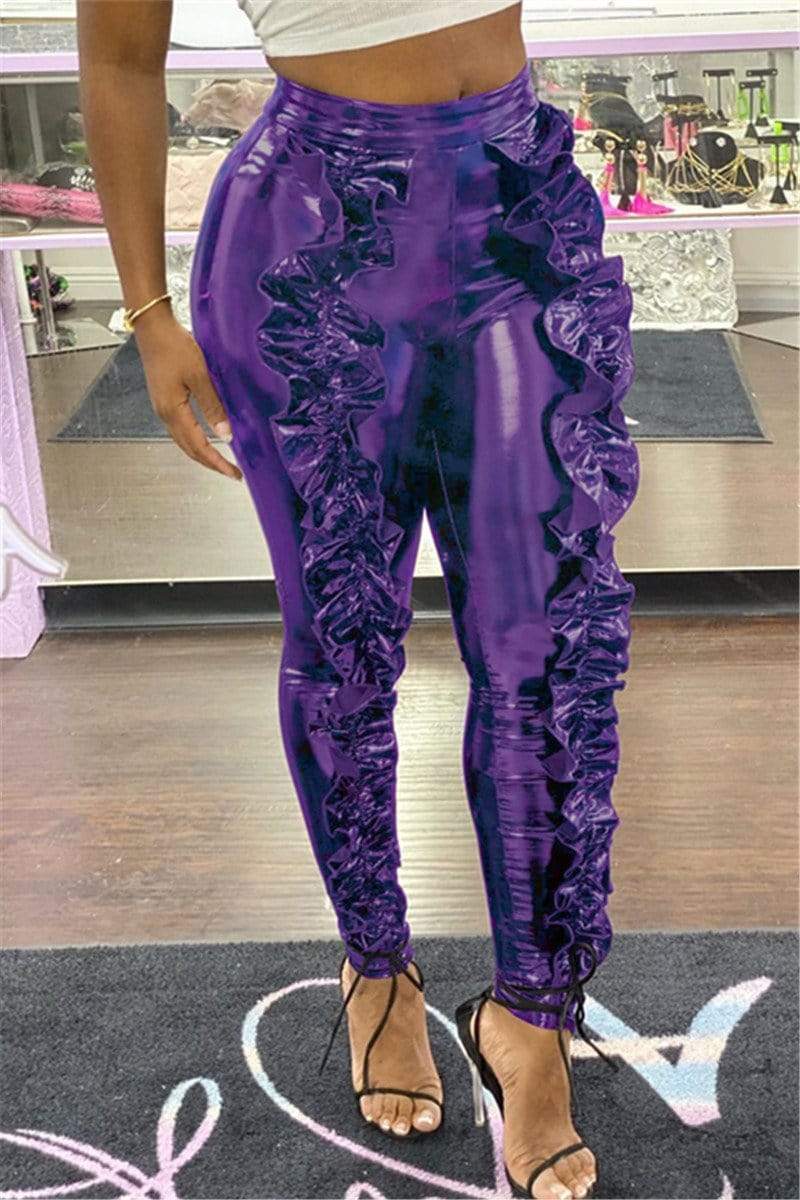 Fashion Sexy Wooden Ear Trousers