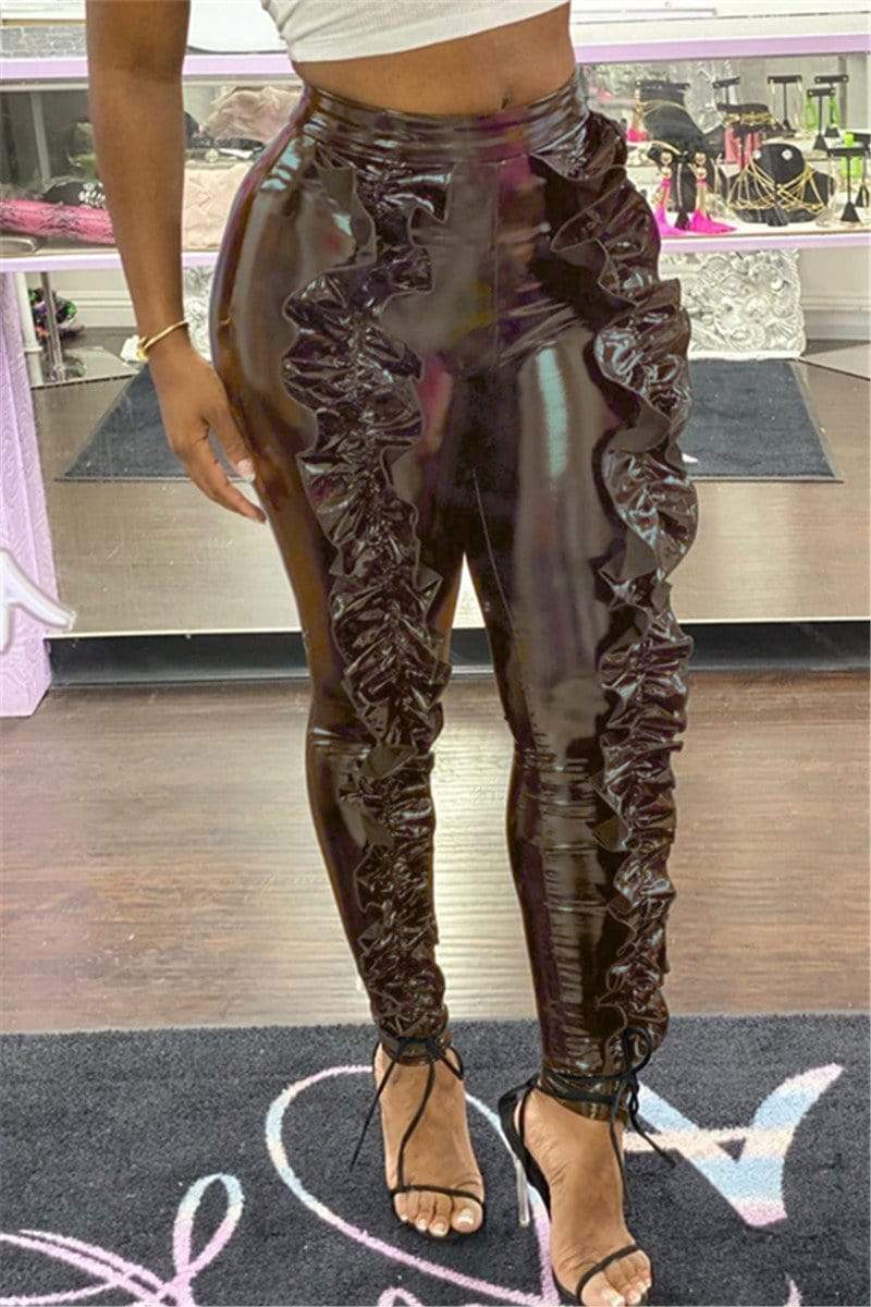 Fashion Sexy Wooden Ear Trousers