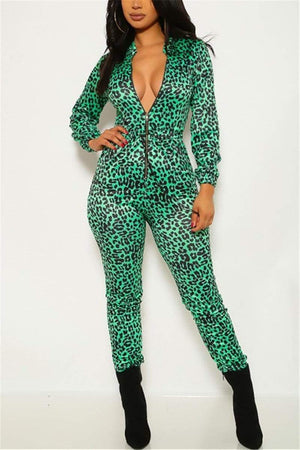 Fashion Sexy Digital Print Jumpsuit