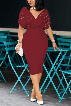 Trendy Sexy V Neck Dress