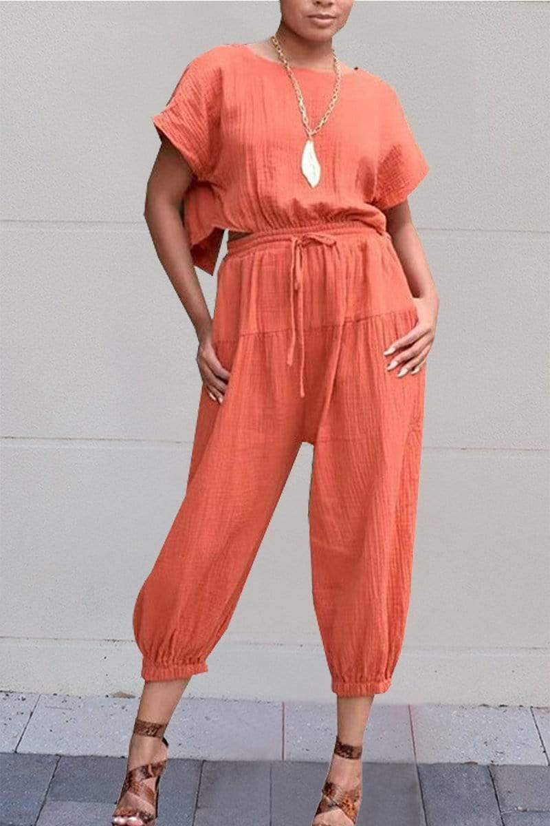 Casual Loose Pant Set