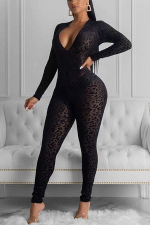 Sexy Deep V-Neck Jumpsuits