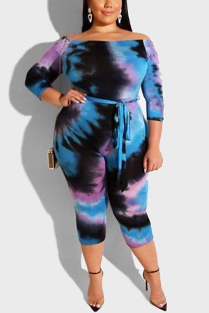 Casual Tie Dye Jumpsuits