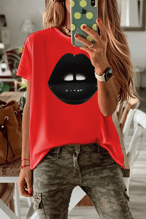 Fashion Printed Short Sleeve T-shirt