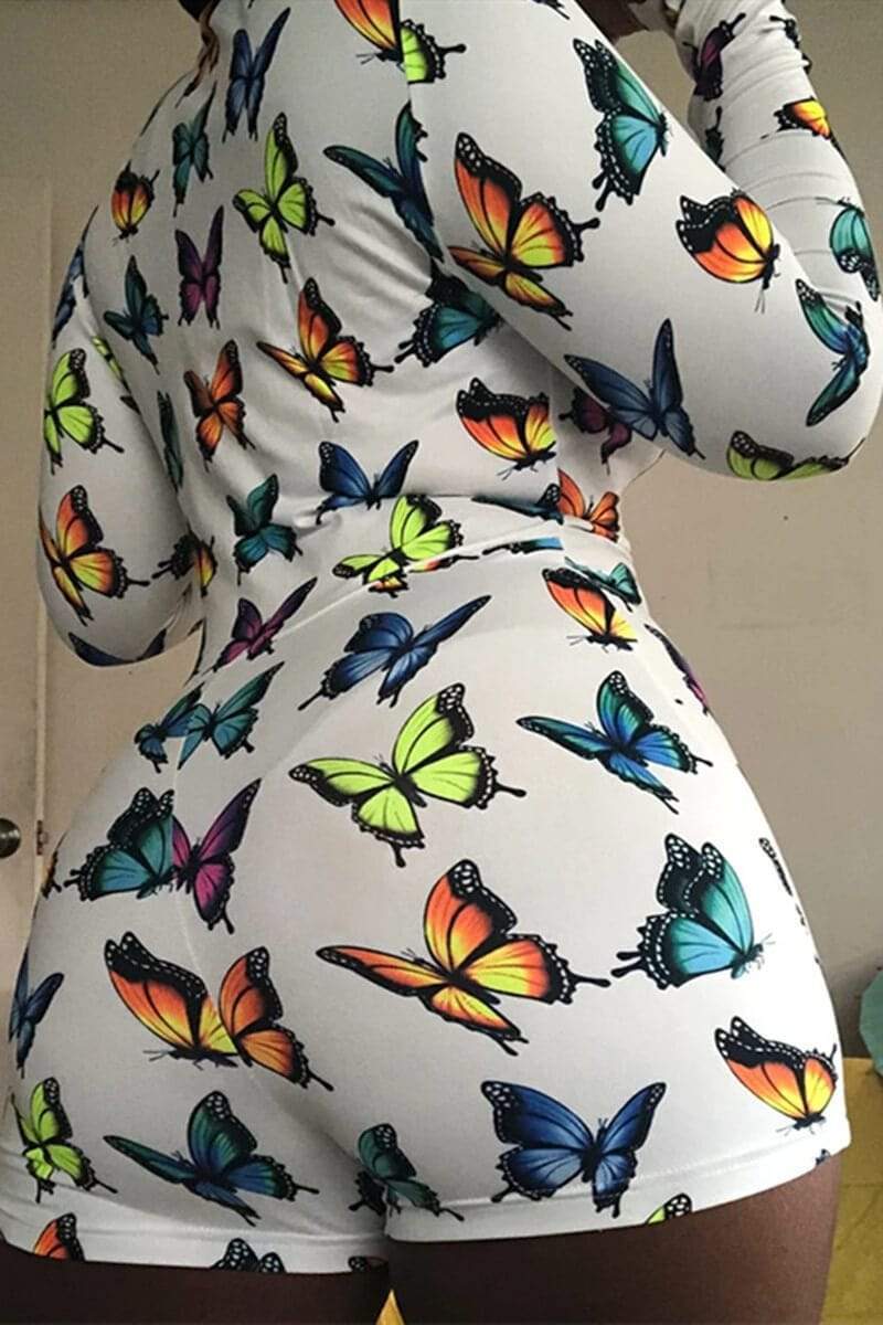 Sexy Fashion Printed Size Romper