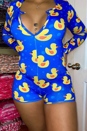 Sexy Fashion Printed Size Romper