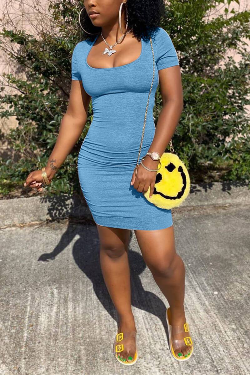 Sexy Fashion Tight Short Sleeve Dress