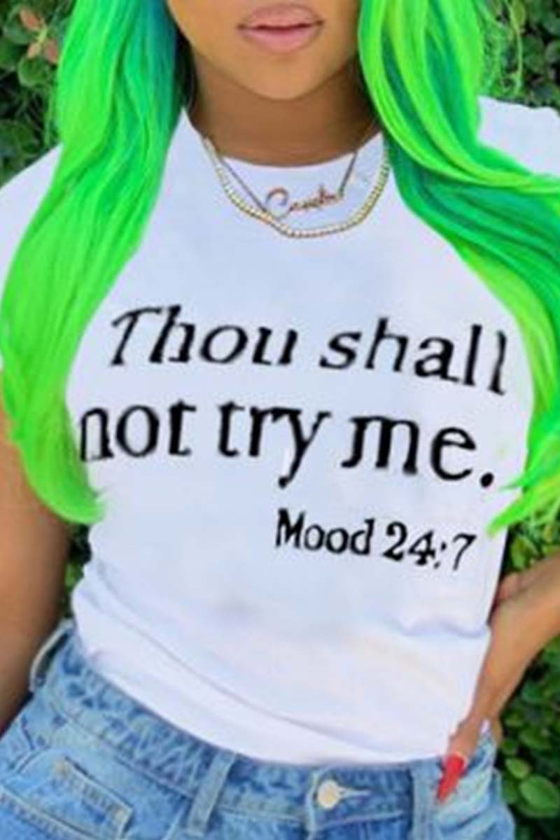 Fashion Casual Printed Short Sleeve T-shirt