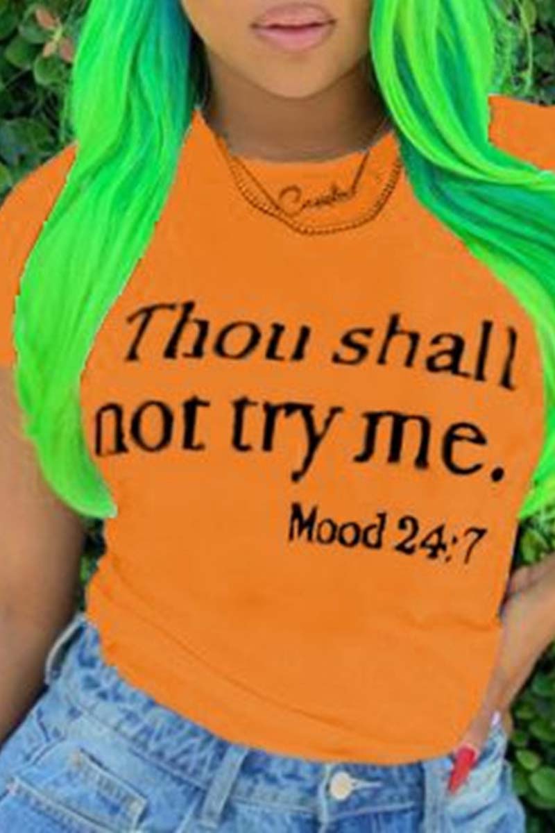 Fashion Casual Printed Short Sleeve T-shirt