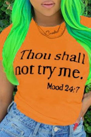 Fashion Casual Printed Short Sleeve T-shirt