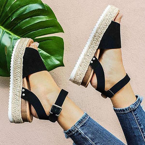 Espadrilles Ankle Strap Wedge Sandals