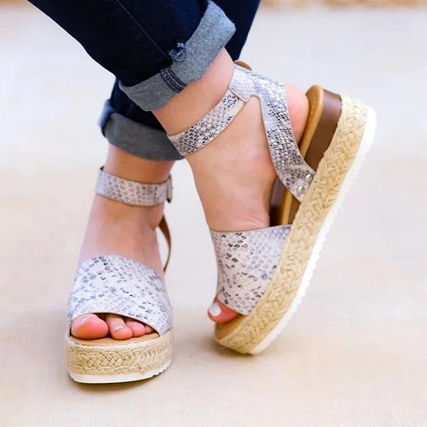 Espadrilles Ankle Strap Wedge Sandals