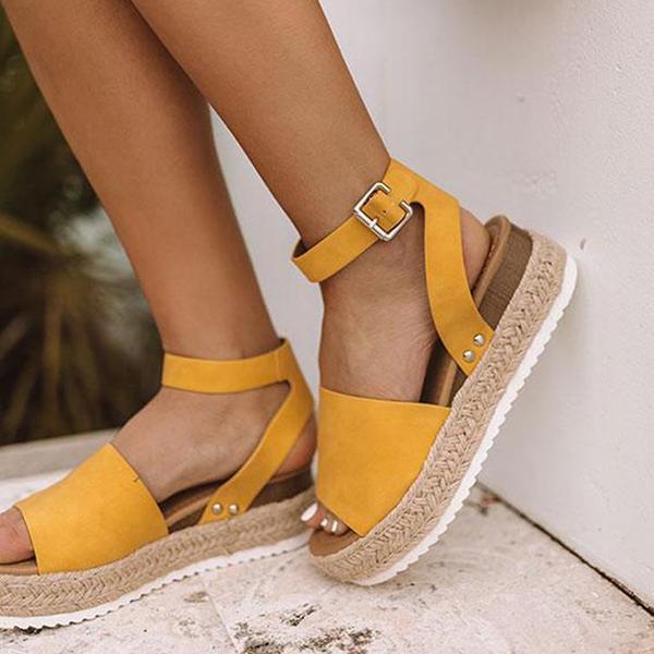 Espadrilles Ankle Strap Wedge Sandals