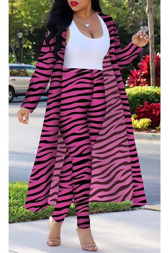 Zebra Printing Two Piece Set (S-4XL)