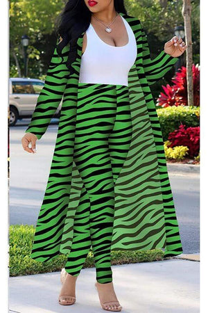 Zebra Printing Two Piece Set (S-4XL)
