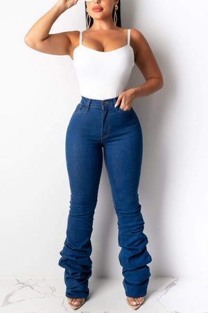 Fashion Classic Lengthening Blue Jeans