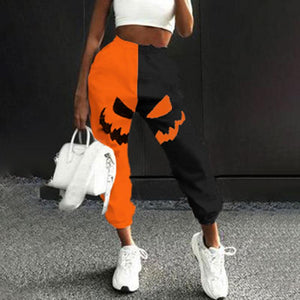 Halloween print sweatpants