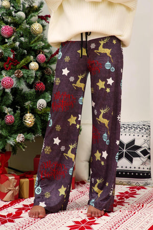 Christmas Casual print pants