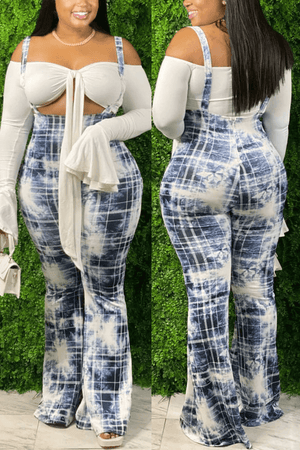 Fashion Casual Tie Dye Print Plus Size Sling Pants