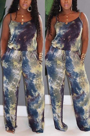 Loose Doodle Multicolor Jumpsuit