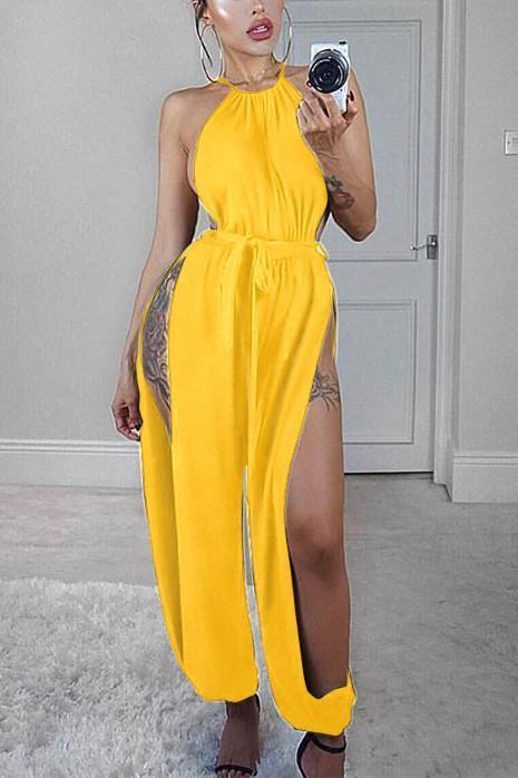 Sexy Fashion  Sleeveless Barelegged Jumpsuit