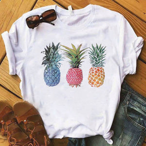 Fashion Casual Letter Character Print Tops