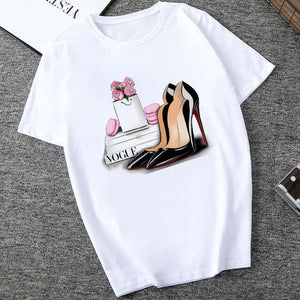 Fashion Casual Letter Character Print Tops